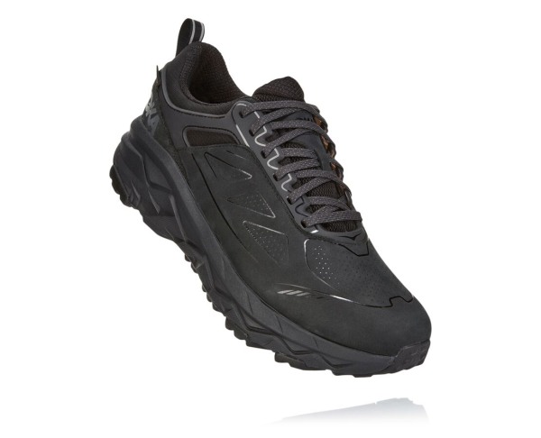 Hoka One One Challenger Low GORE-TEX Mens UK - Black Trail Running Shoes - FOACJ7914